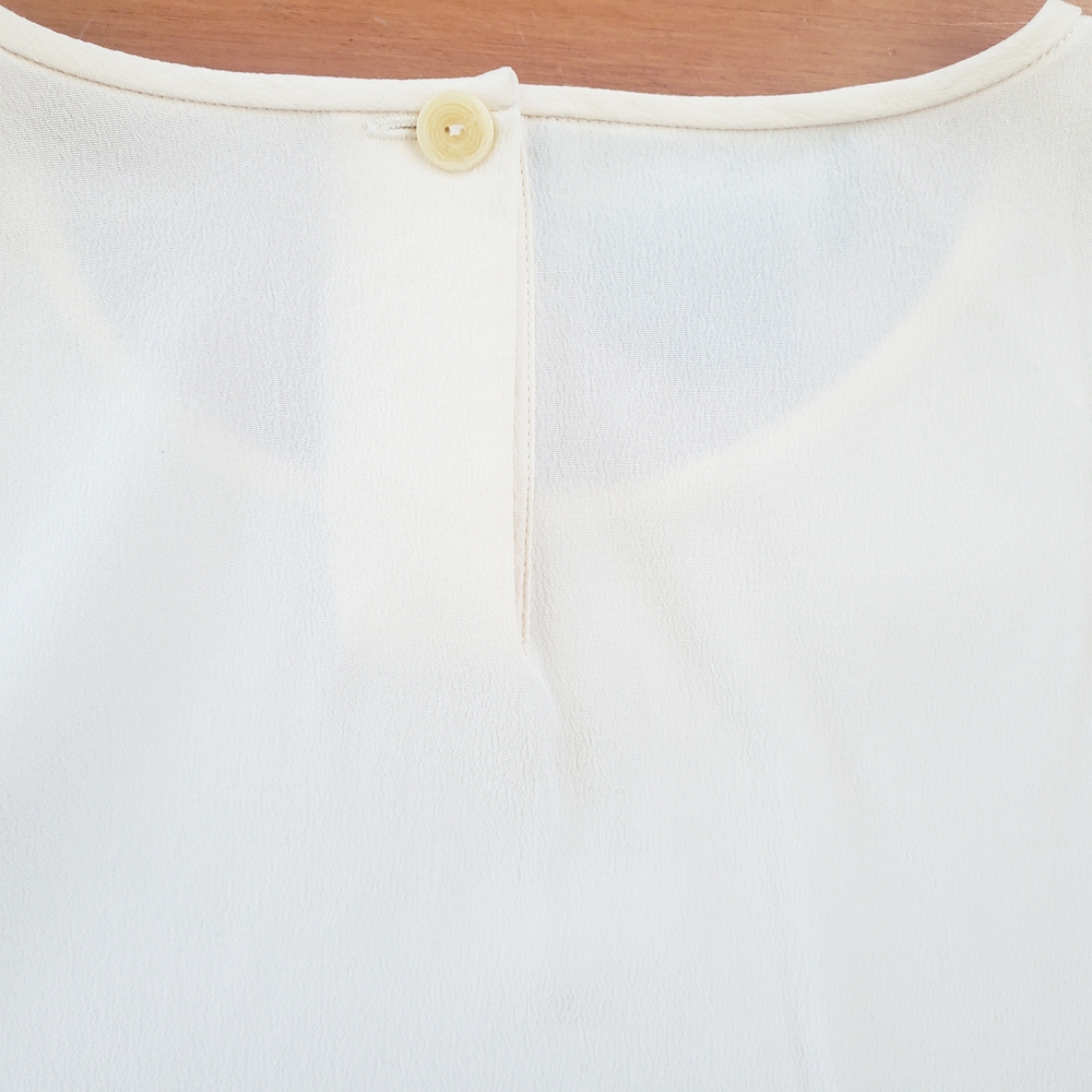 Cream Silk Blouse, 6 - Picture 4 of 4